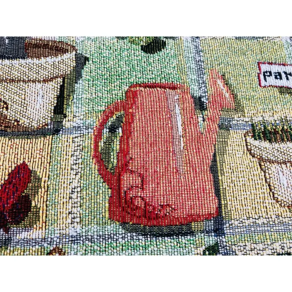 Placemats Set 6 Herb Garden Theme Bird Butterflies Red Hat Park B Smith Tapestry